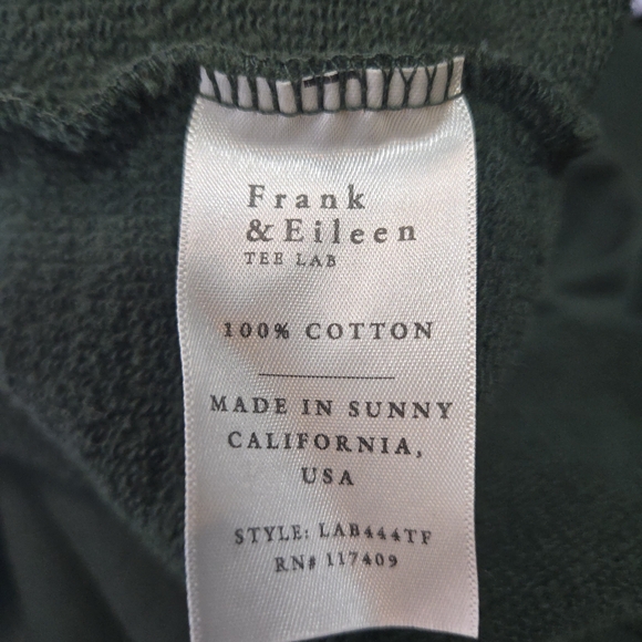 Frank & Eileen Izzie Sweatshirt Party Dress Green 100% Cotton Size Small - Picture 7 of 8
